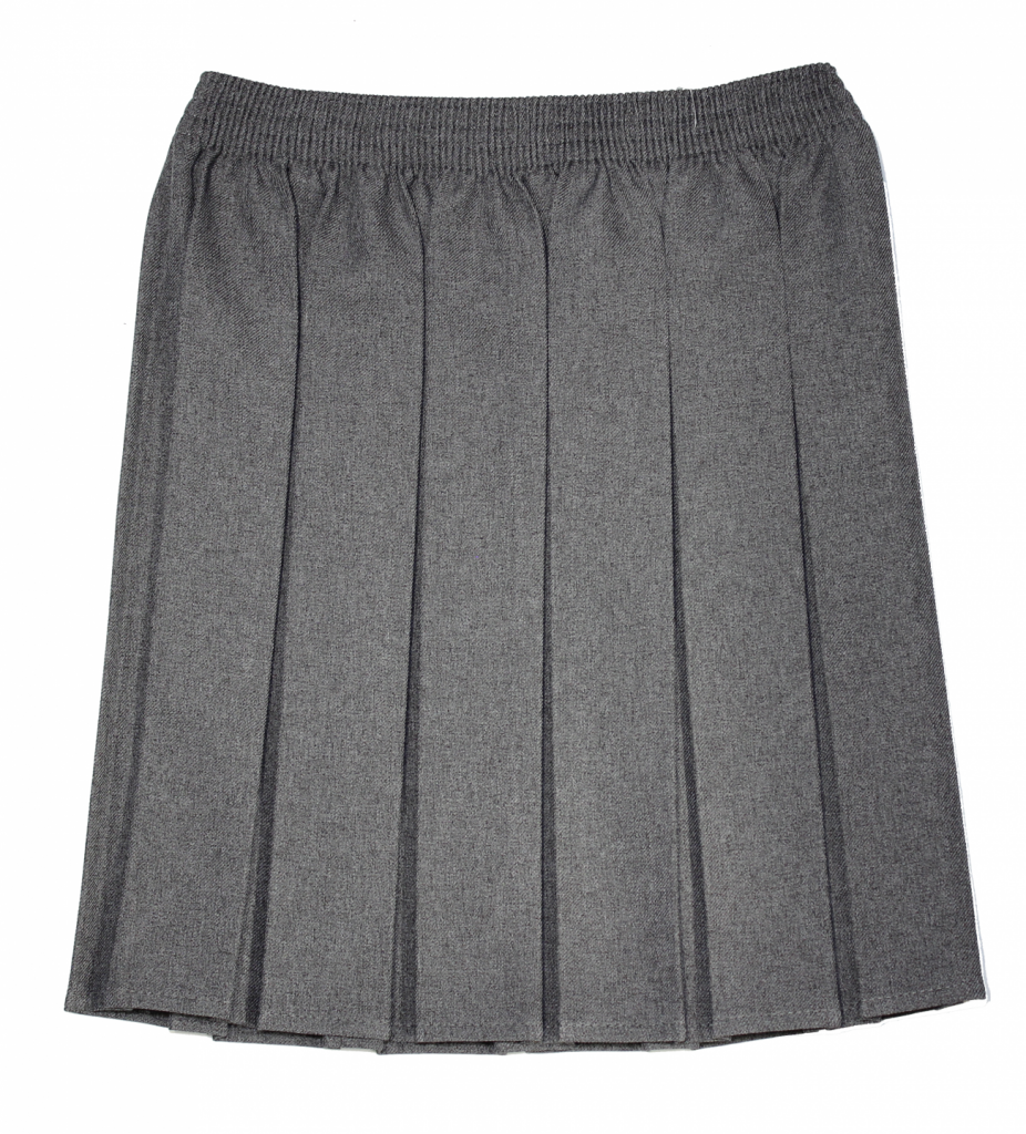 Castle Green | Box Pleat Skirt – Grey